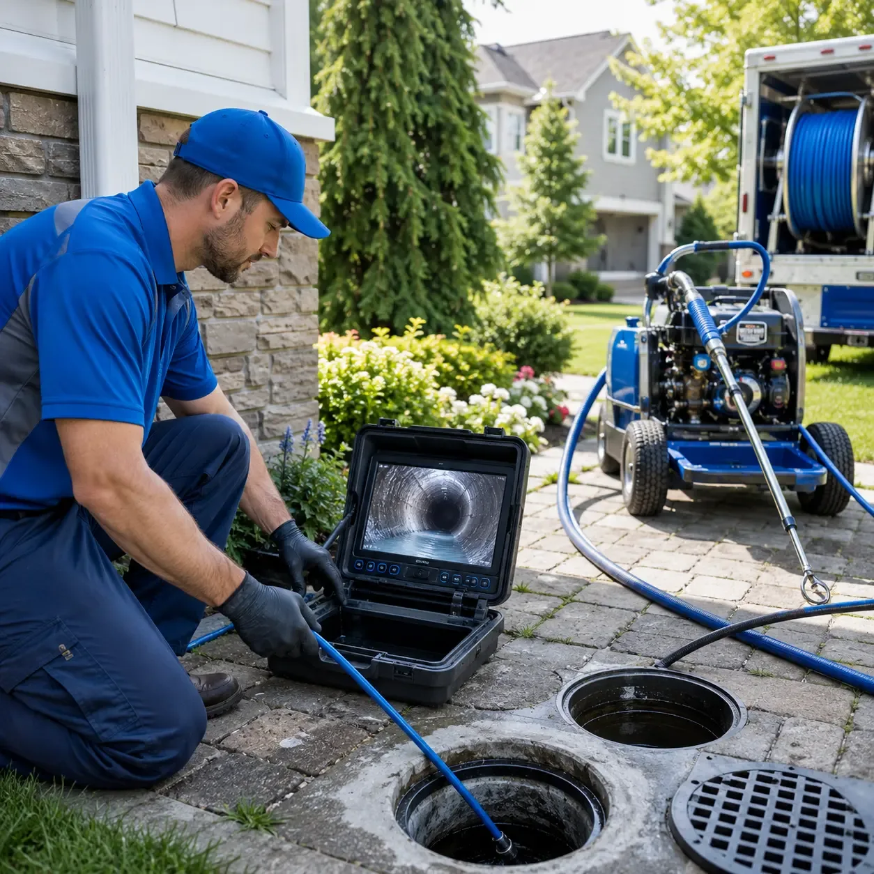 Outdoor drain cleaning professionals serving Lucinda, PA